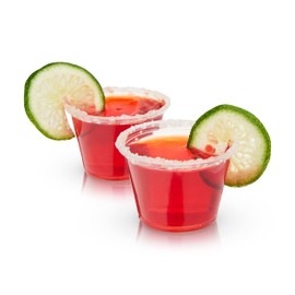 True Jello Shot Cups with Lids, Salad Dressing Sauce Containers, Jello Shots, Disposable Plastic Cups with Lids, Condiment Containers, 2.5oz Set of 25