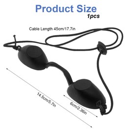 Pack of 1 Solarium Glasses Protection, 14.5 cm UV Protective Glasses, Infrared, Adjustable UV Safety Glasses, Solar Glasses Sun Protection Glasses, Black, for Beauty Treatments and Tanning Protection