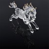 One Feng Shui Crystal Glass Success Horse Sculpture Zodiac Horse