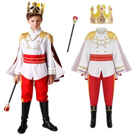 Alaiyaki Prince Cosplay, Children's Cloak, Cane, Crown Included, Stage Costume, King, Cosplay, Prince Costume, Prince Costume, Prince Costume, Boys, Recitals, Cultural Festivals, School Festivals, New