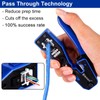 Blenori RJ45 Crimp Tool Pass Through - Ethernet Crimper for