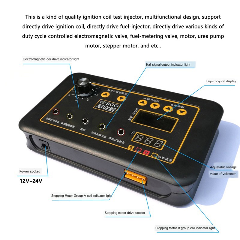 Automobile Ignition Coil Test Injector Solenoid Valve Idling Stepper Motor