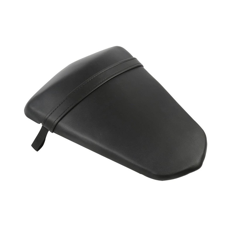 Moto Motorcycles Black Rear Pillion Passenger Seat Saddle Pad Cushion