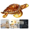 Tortoise Figurine Electroplated Turtle Jewelry Trinket Storage Box Ornament with