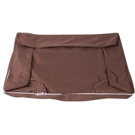 Bunty Cosy Couch Cat Bed & Dog Bed - Small to Large Dog Mattress Bed, Soft Walls & Thick Foam Padding - Non-Slip Base, Washable Dog Bed with Removable Cover - Large Brown Cover