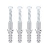 uxcell 12x60mm Plastic Expansion Tube for Drywall with Hex Screws