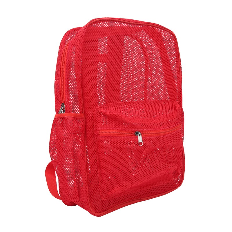 Mesh Backpack Heavy Duty Lightweight Large Capacity Washable See Through