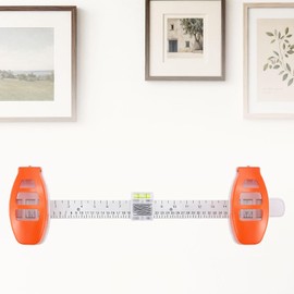 Herramienta para colgar cuadros con nivel: regla de alineación magnética para marcos y espejos, colgador de bricolaje apto para pared para decoración del hogar
