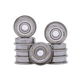 FKG F623-ZZ Flange Deep Groove Ball Bearing 3x10x4mm, Set of 10
