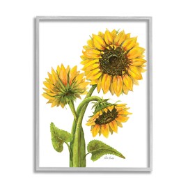 Stupell Industries Sunflower Trio on Framed Giclee Art by Patti Bishop