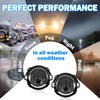 Fog Lights Assemblies Compatible With 2005-2015 Xterra 2010-2019 Frontier Front