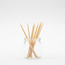 HOPELF 2400 Count Bamboo Toothpicks for Teeth Cleaning, Appetizer, Olive, Barbecue, Fruit, Double-Points Wooden Toothpick.