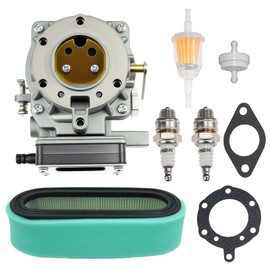 693480 Carburetor Compatible With Briggs Stratton 693480 693479 694056 42E707 499306 499307,Craftsman LT1000 917270821,With Air Filter,Fuel Filter.