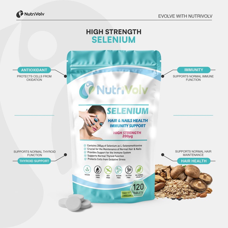 Selenium 200mcg | 120 Tablets | Hair Skin & Nail