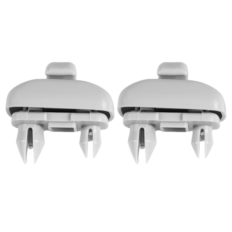 EVRBUL 2PCS Grey Inner Sun Visor Clips Holders Supports Brackets