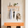 YeadCedle Coat Rack Wall-Mounted with Shelf Coat Hooks Wall Mount