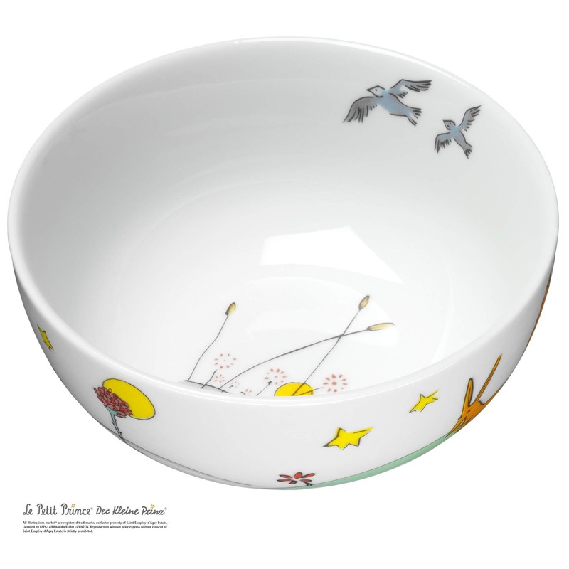 WMF Der kleine Prinz Kindergeschirr Kinder-Müslischale 13,8 cm, Porzellan, spülmaschinengeeignet,