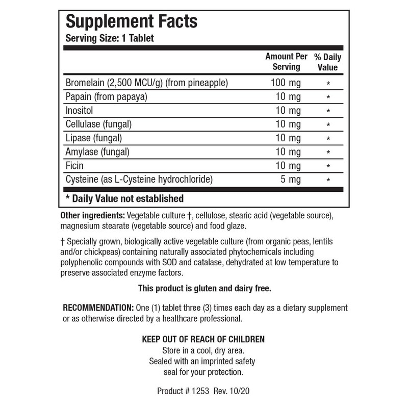 Biotics Research Bromelain Plus CLA Supplies Bromelain and Papain, Provides