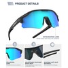 OUTDOORKING Sunglasses-for-Men Sports Sun-Glasses Polarized-Sunglasses-Men: UV400 Protection for Running Baseball