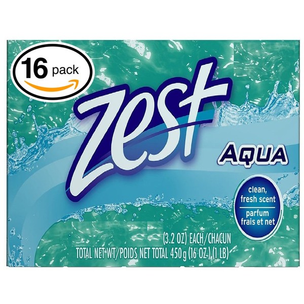 ZEST BATH BAR AQUA 8X4 OZ