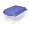Hefty 2pk Hefty 18 Quart Clear Plastic Latched Storage Bin