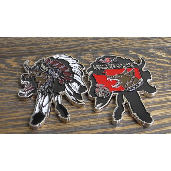 USN Naval Station Everett Washington K-9 Challenge Coin