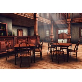 Yeele 7x5ft Wild West Backdrop Vintage Western Cowboy Saloon Bar Background Kids Adult Photo Booth Shoot Vinyl Studio Props