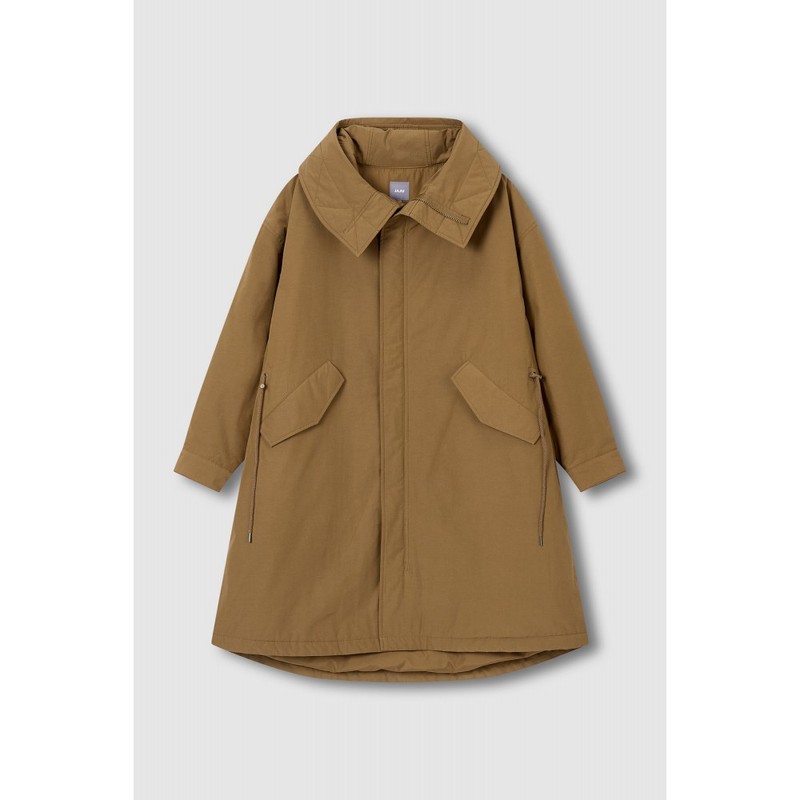 JAJU [JAJU/자주] 여 루즈핏 롱 패딩 야상_올리브 [JAJU] Women's Loose