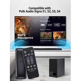 PZL Universal for Polk Audio Soundbar Remote Control, RE6214-1 Replacement for Polk SoundBar Signa S1, AM6214-A Signa S2, Signa S3, Signa S4 Ultra-Slim