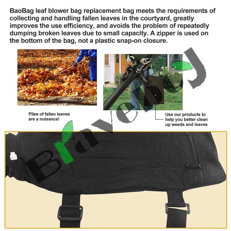 Braveboy 2 Pack 5140125-95 Leaf Blower Vacuum Vac Shoulder Bag