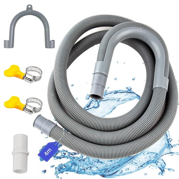 LUKIUP 4M Universal Washing Machine Hose, 1/1.5/2/2.5/3/4/5/6/7M Extension for Washing