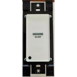 Leviton Low Voltage, Push Button, Light Switch, LVS-1W, 1 Button, ON/OFF 1 Gang, White