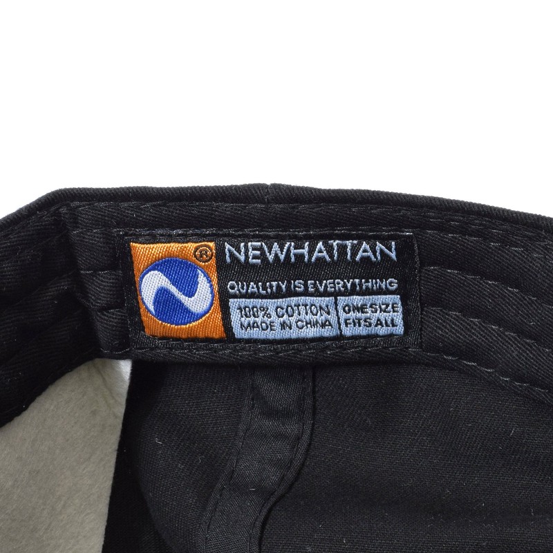 NEWHATTAN CAP Cap, Baseball Cap, Hat, Plain, Curved Cap, Black