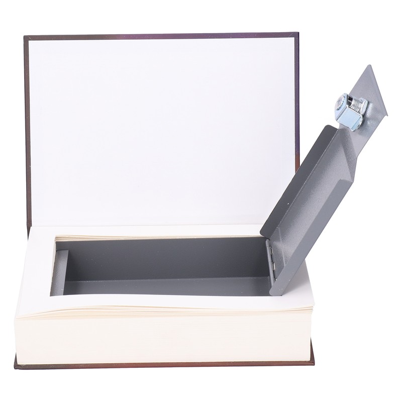 Safe Box Simulation Book Saving Box with Key for Cash