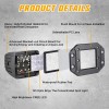 yeego_offroad Pair LED Work Lights Flush Mount Flood Cube Pods