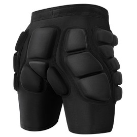 3D Protection Hip Butt EVA Padded Shorts, Crash Pad Impact Gear for Ski, Skating, Snowboarding, Skateboarding for Men Women