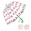 Merciband Kids clear Bubble dome type umbrella (Strawberry Green) Easy