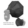 Bindpo Flash Softbox, 30x30cm Folding Speedlight Softbox Diffuser Cover Universal