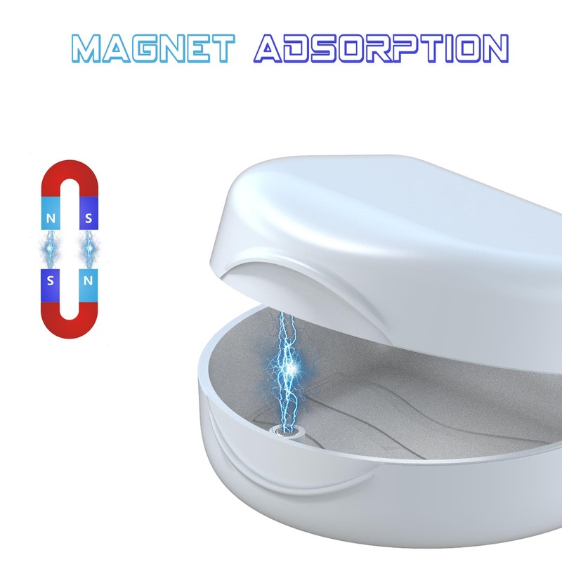 Orthodontic Mouthguard Case Dental Retainer Case-White