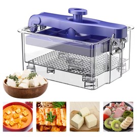 Tofu Press, Tofu Cheese Maker, Small Tofu Diy Press Mould, Plastic, Multifunctional Cheese Press, Tofu Press with Strainer, Presses for Homemade Tofu and Cheese in the Kitchen, 18.5 x 16.7 x 10.8 cm