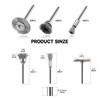30 Pieces Stainless Steel Wire Brushes, Mini Wire Brush Polishing