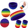 WILLBOND 3 Pieces Sweatbands Set, Includes Sports Headband and Wrist