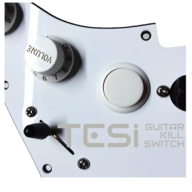 Tesi DITO Snap-in 24MM Guitar Arcade Push Button Kill Switch Solid White