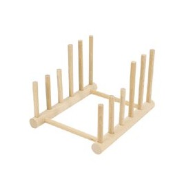 La-Luz 107930 Dish Stand, Natural, Mini