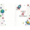Happy 4th Birthday Card 4 Today - Zap Pow Boom