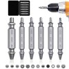 CeyMlem 6-Piece Screw Extractor Set, Damaged Screw Remover Extractor Set,