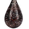 Hanging Solar Light Bronze Iron Metal Hollow Pattern Outdoor Lawn