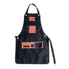 Don Pablo Mandil Parrillero PERSONALIZADO con porta Cerveza- Delantal Unisex para Cocina, Chef, Barbacoa y Asador. (Marrón)