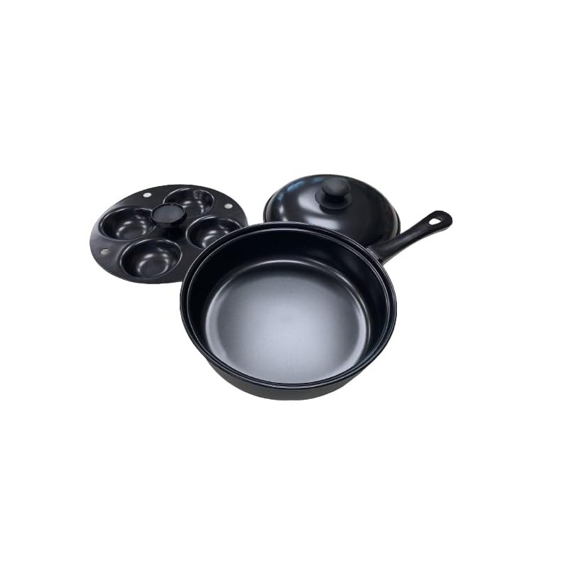 Fox Run Egg Pan, Non-stick Egg Poacher and Fry Pan