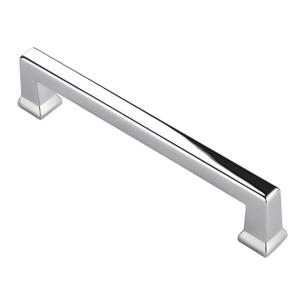 Alzassbg 10 Pack Polished Chrome Cabinet Pulls, 5 Inch(127mm) Hole